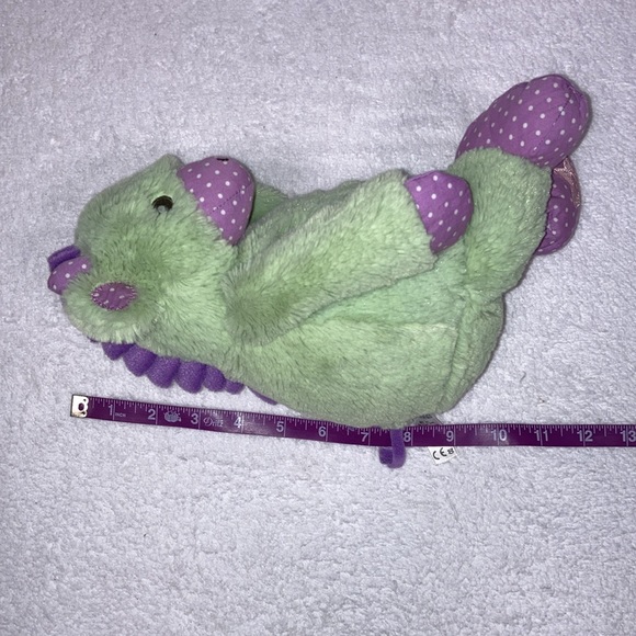American Girl Bitty Baby Weighted Comfort Giraffe Plush Green Purple Stuffed 11" - Picture 3 of 6